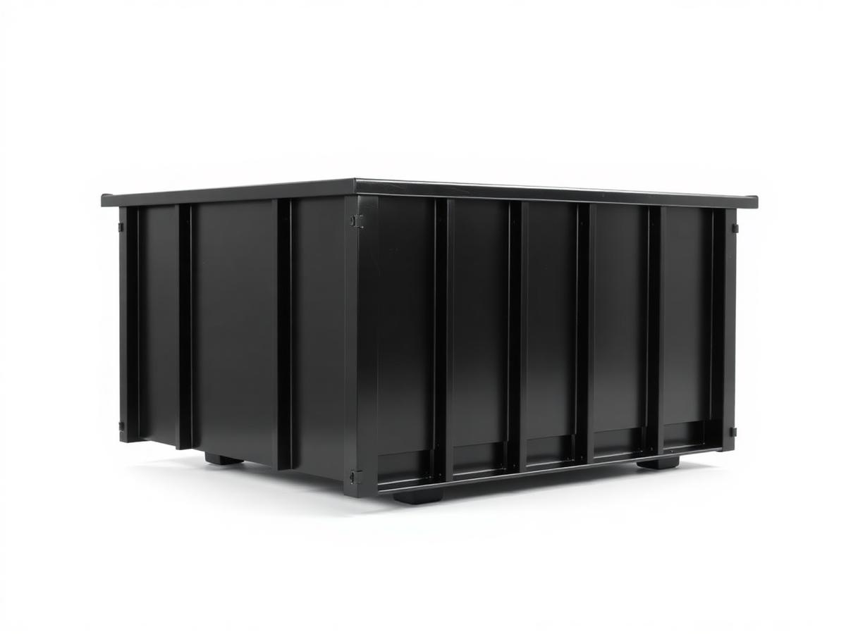 15 yard black roll-off dumpster